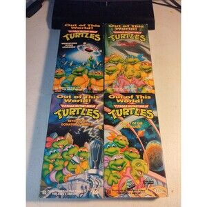 VTG 1993 Teenage Mutant Ninja Turtles TMNT "Out of This World!" VHS Set - RARE
